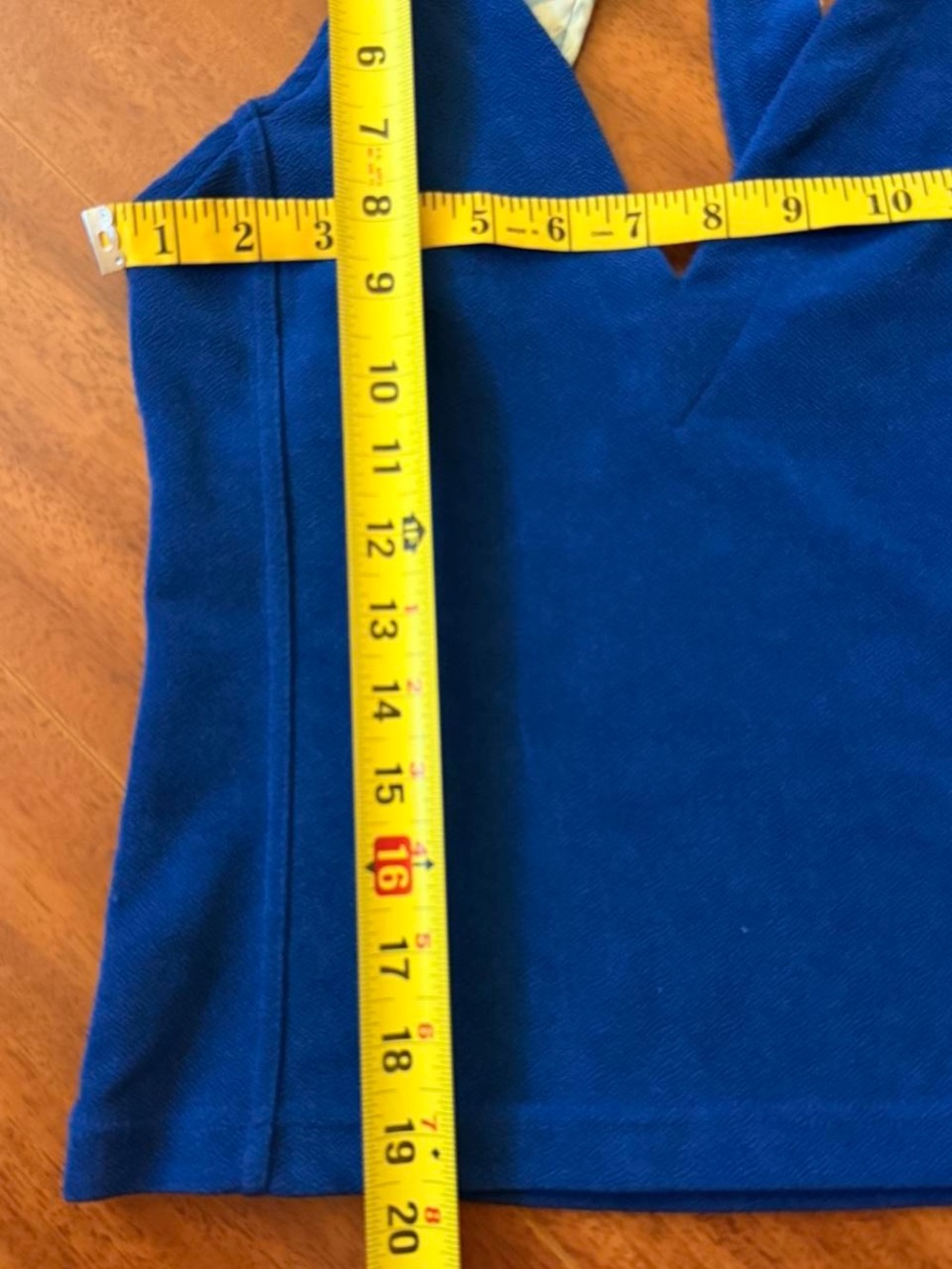 Free People Blue Tie Back Halter Top S NWT - Picture 6 of 8